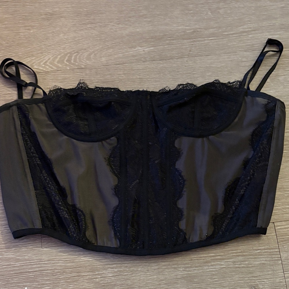 Urban Outfitters Black Lace Corset